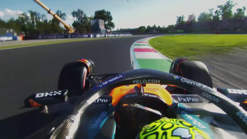 2025 Italian GP FP2: Onboard as Norris sets the fastest lap of second practice at Monza
